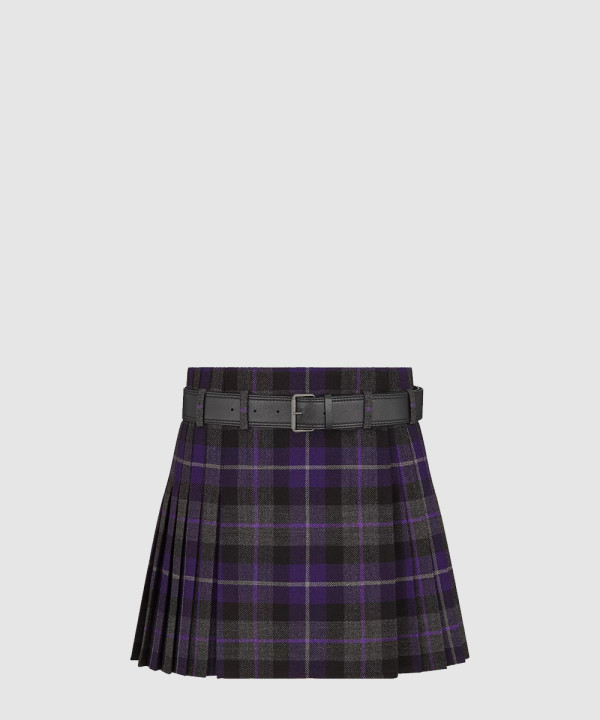 [DIOR-디올]벨트 쇼트 플리츠 치마바지 511J7