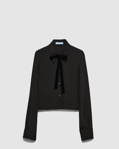 [PRADA-프라다]크레이프 드 신 셔츠 P473FC