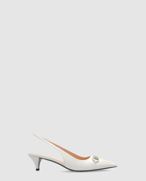 [GUCCI-구찌]홀스빗 슬링백 펌프스 782407