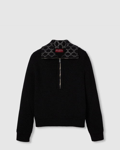 [GUCCI-구찌]GG 자수 울 탑  ‎794117