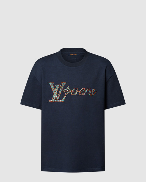 [LOUIS VUITTON-루이비통]러버스 엠벨리시드 쇼트 슬리브드 티셔츠 1AGHXP