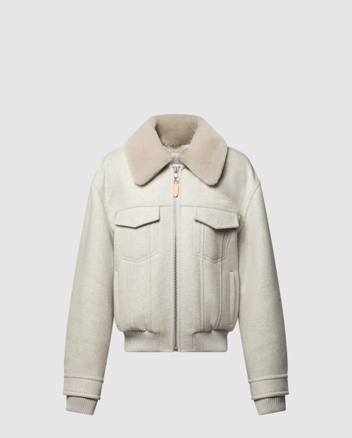 [LOUIS VUITTON-루이비통]울 블루종 위드 시어링 칼라 1AGIRY