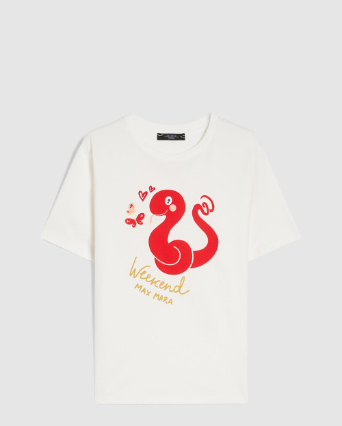 [MAXMARA-막스마라]프린트가 있는 저지 티셔츠