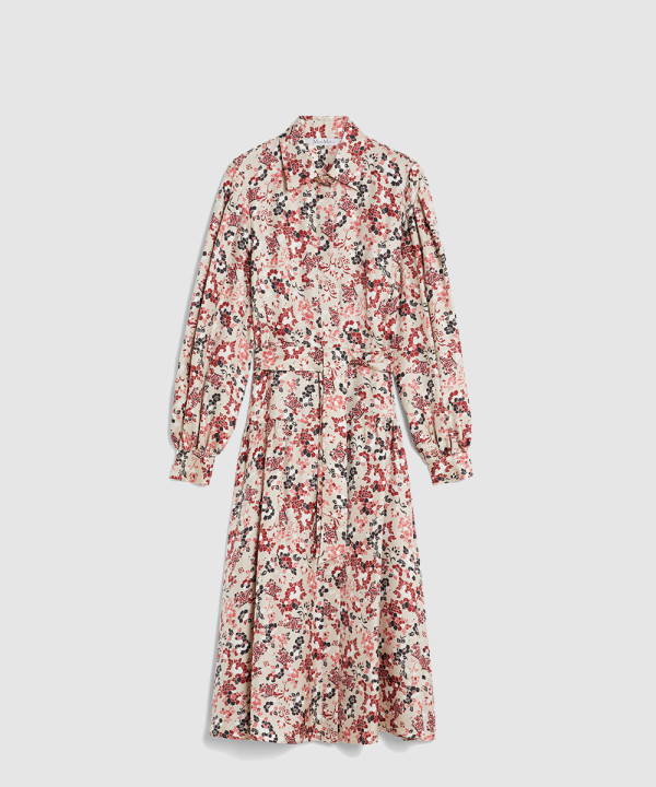 [MAXMARA-막스마라]프린트 실크 플레어 드레스