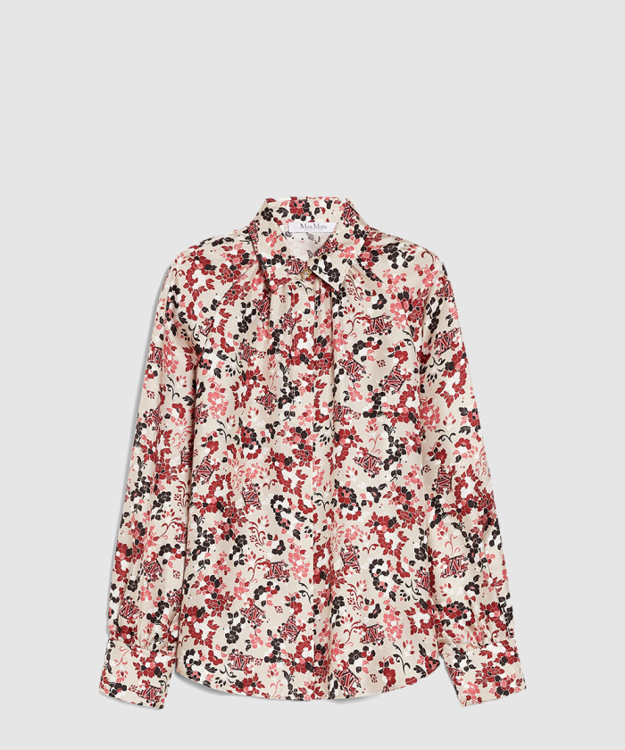 레플리카|이미테이션 maxmara-막스마라프린트-실크-트윌-셔츠