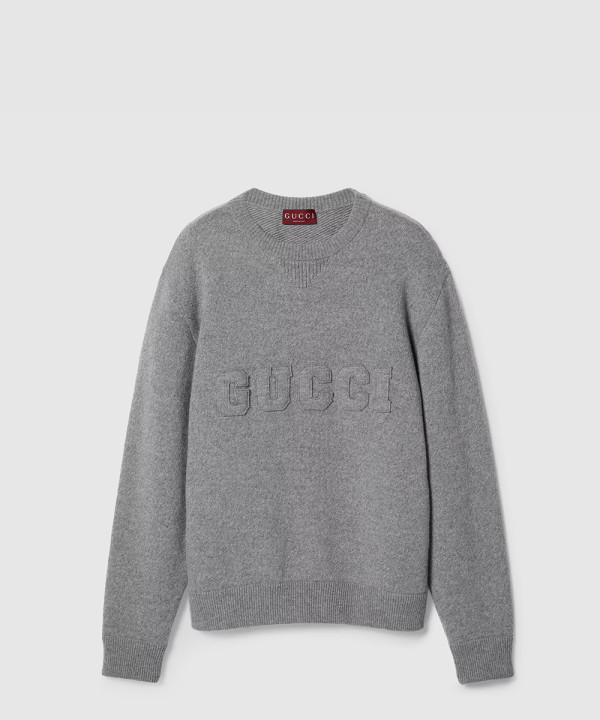 [GUCCI-구찌]자수 장식의 울 니트 스웨터 811405