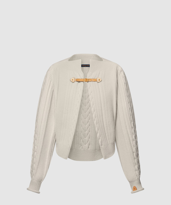 [LOUIS VUITTON-루이비통]케이블 니트 스트랩 가디건 1AGPQZ
