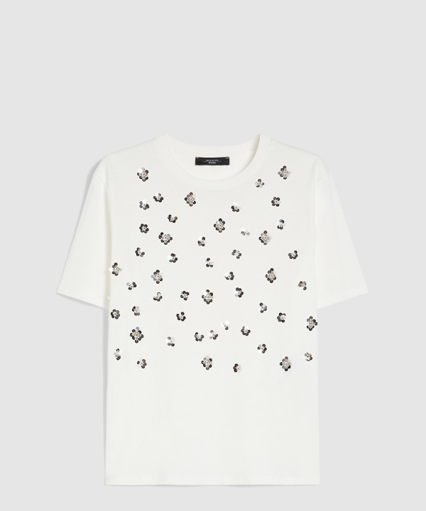 [MAXMARA-막스마라]저지 프린트 티셔츠