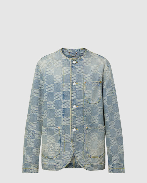 [LOUIS VUITTON-루이비통]다미에 데님 3D 시크 재킷 1AGHUI