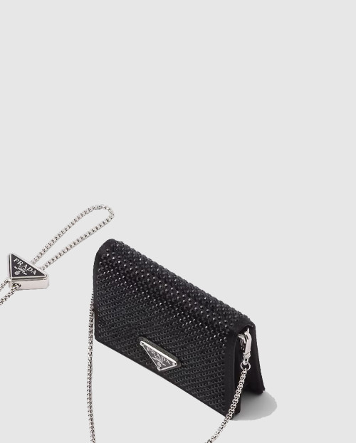 [PRADA-프라다]숄더 스트랩이 달린 시퀸 카드 홀더 1MR024