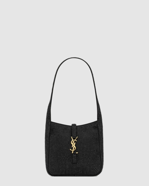 [SAINT LAURENT-생로랑]실크 새틴과 크리스탈 소재의 유연한 LE 5 A 7 베이비백 809464