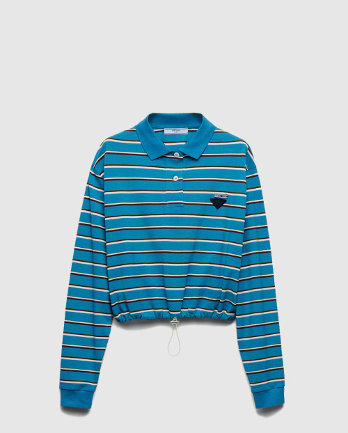 [PRADA-프라다]스트라이프 피케 폴로 셔츠 39608