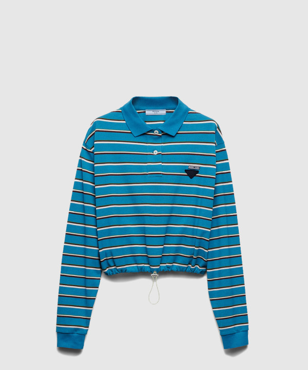 [PRADA-프라다]스트라이프 피케 폴로 셔츠 39608