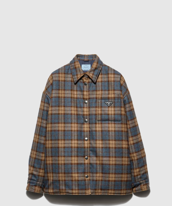 [PRADA-프라다]체크 울 트윌 럼버잭 재킷 29T060