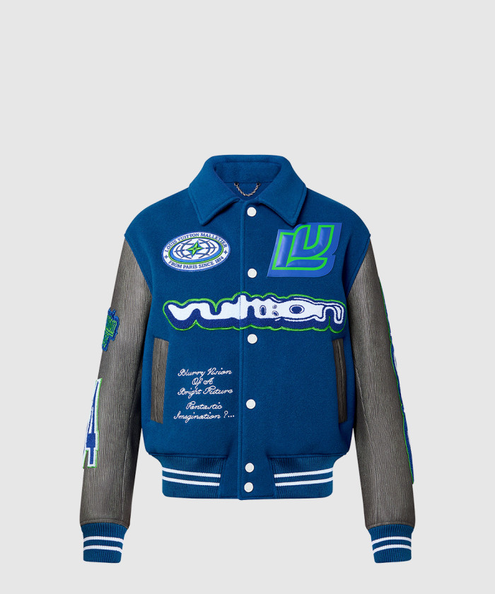 레플리카|이미테이션 louis-vuitton-루이비통자수-varsity-블루종-1aby5p