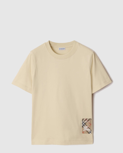 [BURBERRY-버버리]체크 라벨 코튼 티셔츠 81035061