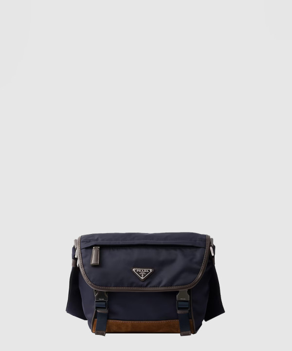 [PRADA-프라다]리나일론 및 사피아노 가죽 숄더백 2VD066