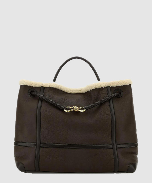 [BOTTEGA-보테가베네타]안디아모 시어링 레더 라지 토트백 806085