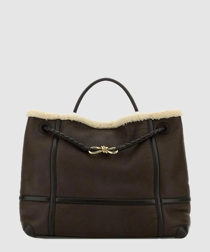 레플리카|이미테이션 bottega-보테가베네타안디아모-시어링-레더-라지-토트백-806085