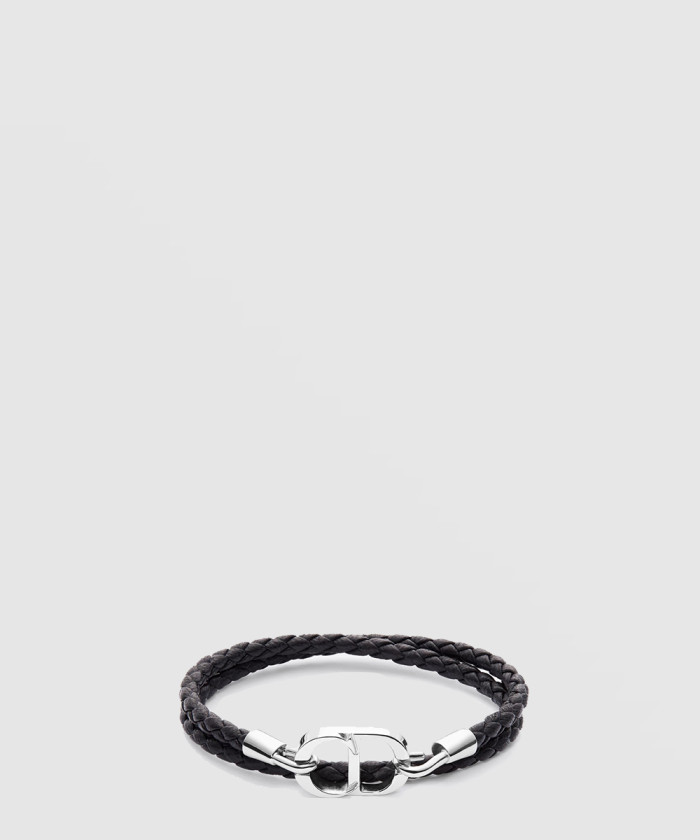 레플리카|이미테이션 dior-디올cd-icon-브레이드-가죽-더블-팔찌-b1973