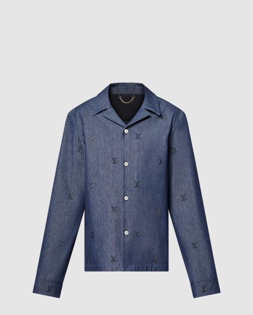 [LOUIS VUITTON-루이비통]Blason 시그니처 소프트 데님 셔츠 1AGJMB
