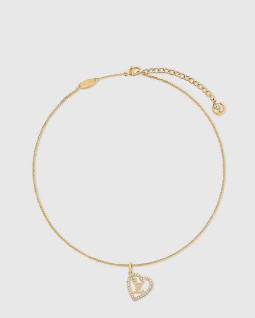 [LOUIS VUITTON-루이비통]마이 LV 하트 목걸이 M02389