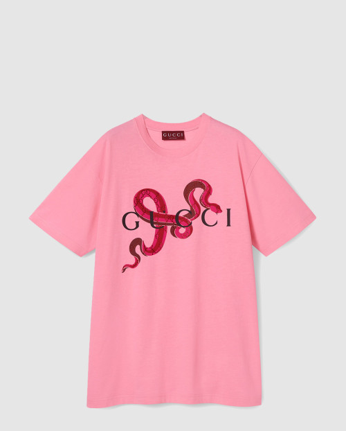 [GUCCI-구찌]셀렉션 프린트 코튼 저지 티셔츠 788093