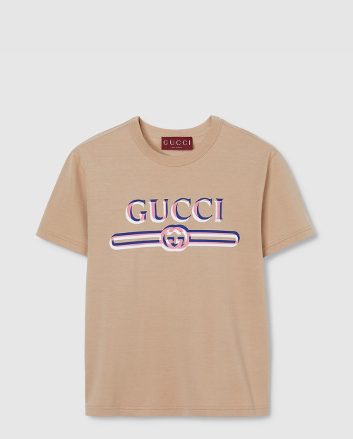 [GUCCI-구찌]프린트 코튼 저지 티셔츠 ‎798764