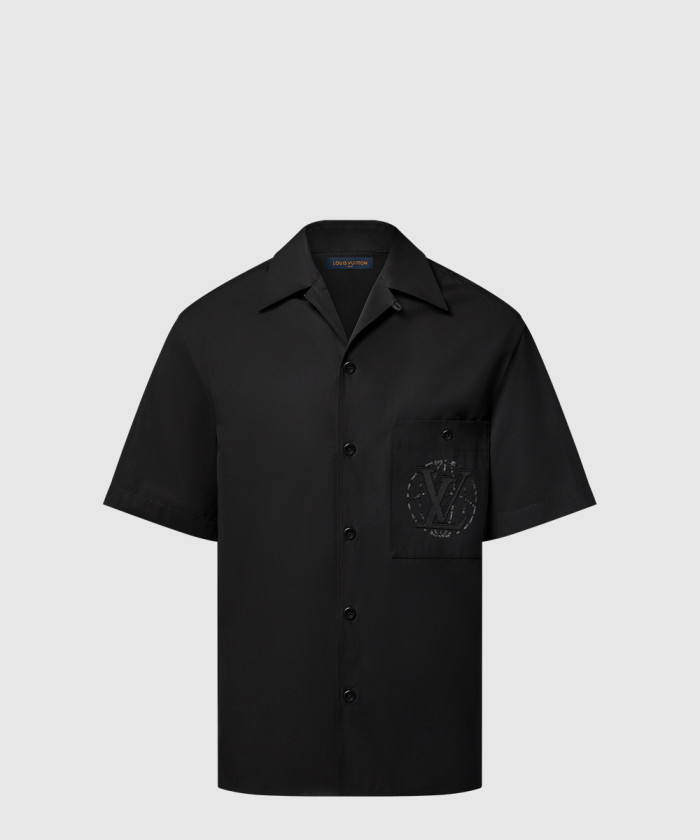 레플리카|이미테이션 louis-vuitton-루이비통엠브로이더드-쇼트-슬리브드-코튼-셔츠-1ahche