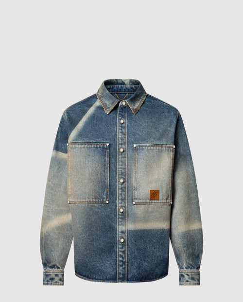 [LOUIS VUITTON-루이비통]선페이디드 이펙트 데님 롱 슬리브드 셔츠 1AHCI9