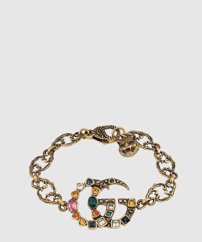 레플리카|이미테이션 gucci-구찌로고-더블-g-세팅-크리스털-팔찌-530532