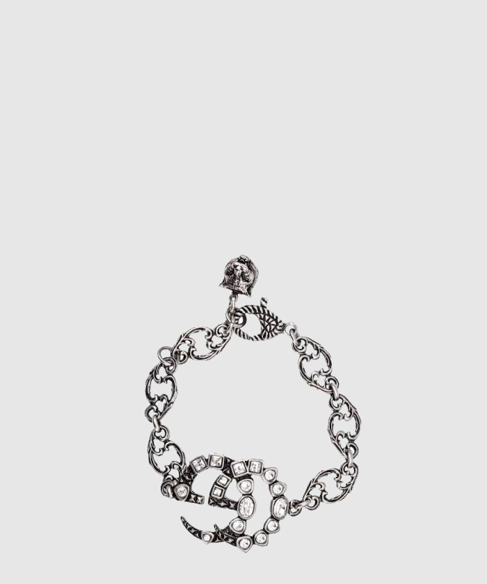 레플리카|이미테이션 gucci-구찌로고-더블-g-세팅-크리스털-팔찌-530532-1