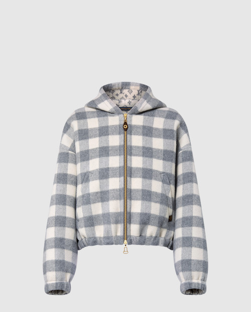 [LOUIS VUITTON-루이비통]더블 페이스 체크 집업 재킷 1AGPEN