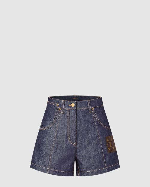 [LOUIS VUITTON-루이비통]하이웨이스트 데님 반바지 1AGNNM