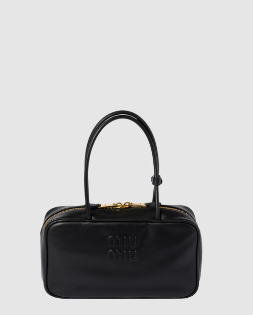 [MIUMIU-미우미우]보 가죽 탑 핸들백 5BB172