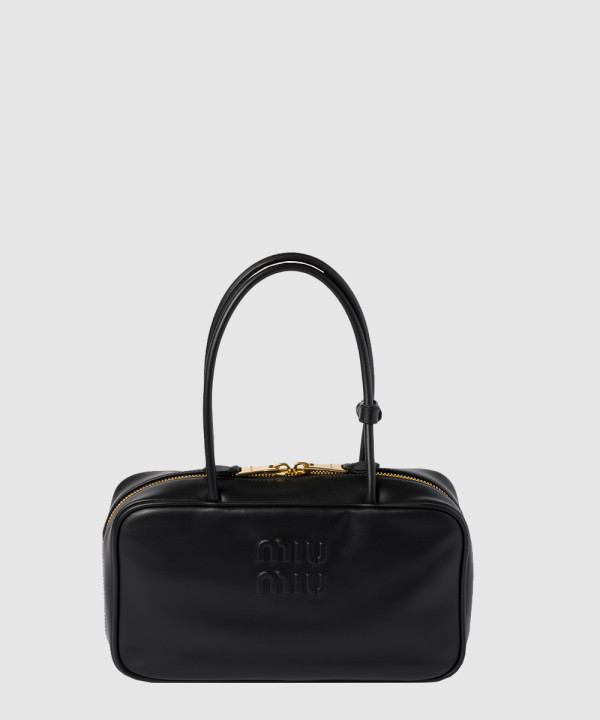 [MIUMIU-미우미우]보 가죽 탑 핸들백 5BB172