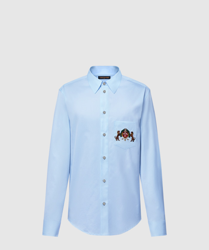 레플리카|이미테이션 louis-vuitton-루이비통엠브로이더드-롱-슬리브드-코튼-셔츠-1agjnc