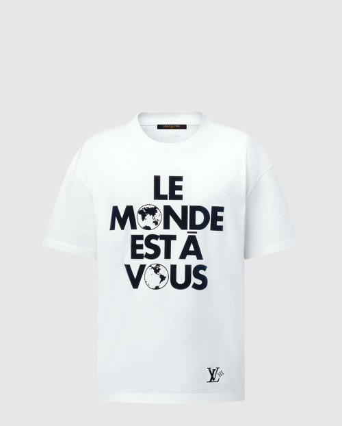 [LOUIS VUITTON-루이비통]그래픽 코튼 티셔츠 1AHCW9