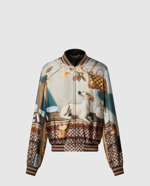 [LOUIS VUITTON-루이비통]실크 스카프 수베니어 재킷 1AGKDC