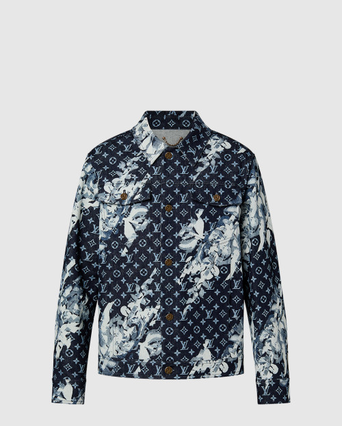 [LOUIS VUITTON-루이비통]모노그램 프린트 데님 재킷 1AF749