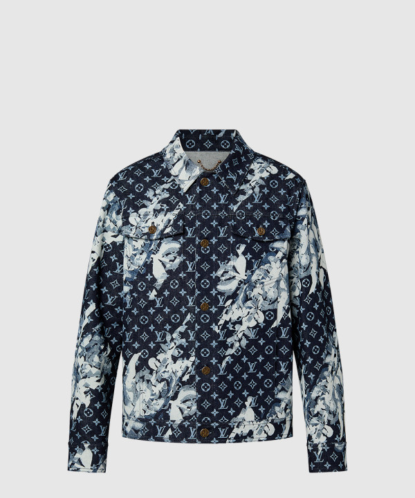 [LOUIS VUITTON-루이비통]모노그램 프린트 데님 재킷 1AF749