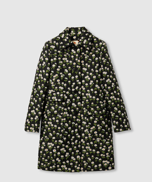 [GUCCI-구찌]플로라 크레이프 싱글 브레스트 코트 816052