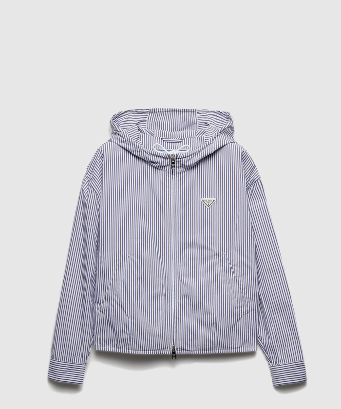 레플리카|이미테이션 prada-프라다스트라이프-포플린-블루종-재킷-29y246