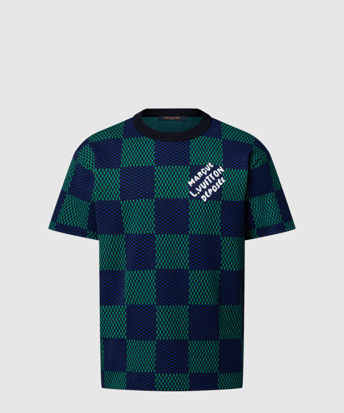 레플리카|이미테이션 louis-vuitton-루이비통자카드-다미에-쇼트-슬리브드-코튼-크루넥-1ahbcu