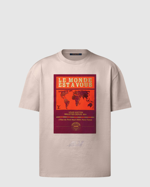 [LOUIS VUITTON-루이비통]엠벨리시드 그래픽 코튼 티셔츠 1AHCKX