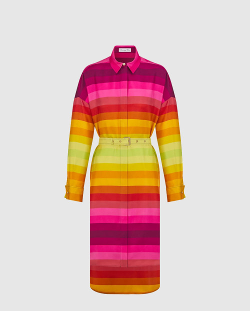 [DIOR-디올]Miss Dior 벨트 셔츠 드레스 521R4