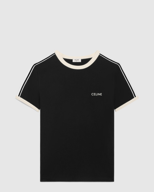 [CELINE-셀린느]레귤러 핏 저지 코튼 티셔츠 2X15N6