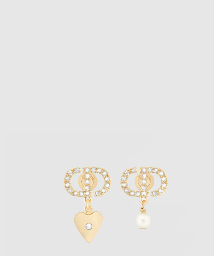 레플리카|이미테이션 dior-디올하트-진주-언발-펜던트-메탈-귀걸이-e3772