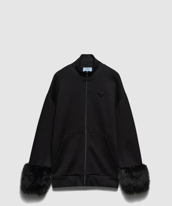 [PRADA-프라다]더블 플리스 하이넥 블루종 138634