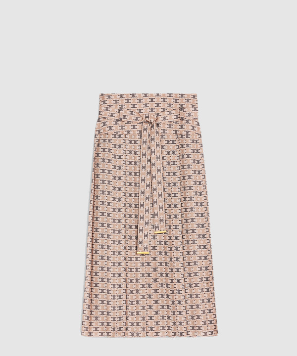 [CELINE-셀린느]플리츠 스커트 실크 조젯 RJ00H0